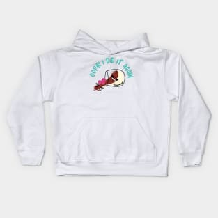 Chocolate Mousse Oops Dropped Dessert Character Kids Hoodie